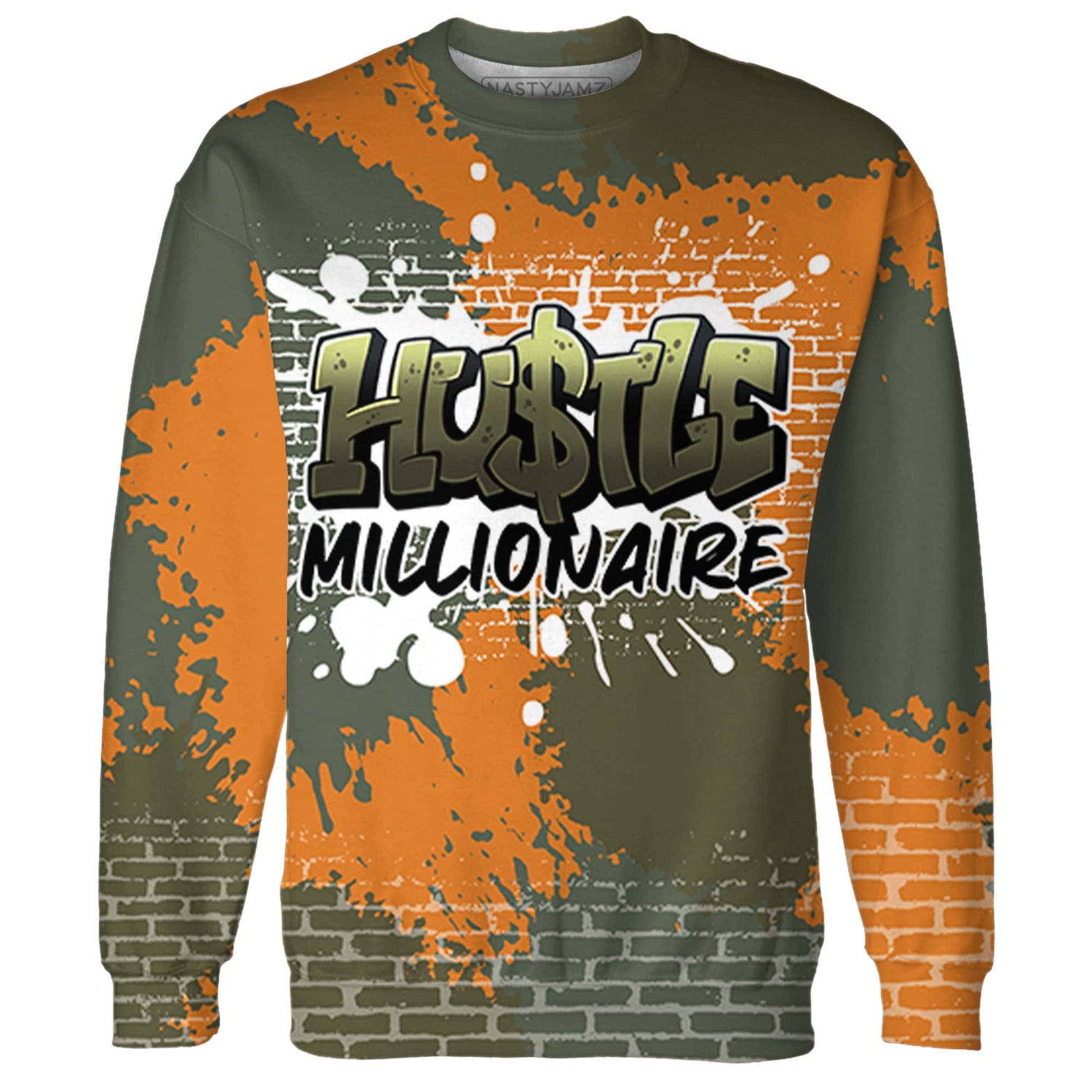 Olive-5s-Sweatshirt-Match-Hustle-Millionaire-3D