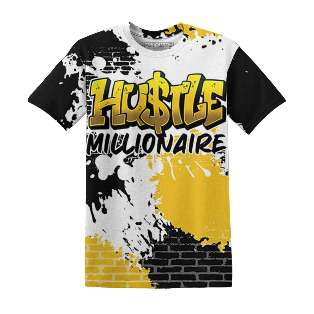 Yellow-Ochre-6s-T-Shirt-Match-Hustle-Millionaire-3D