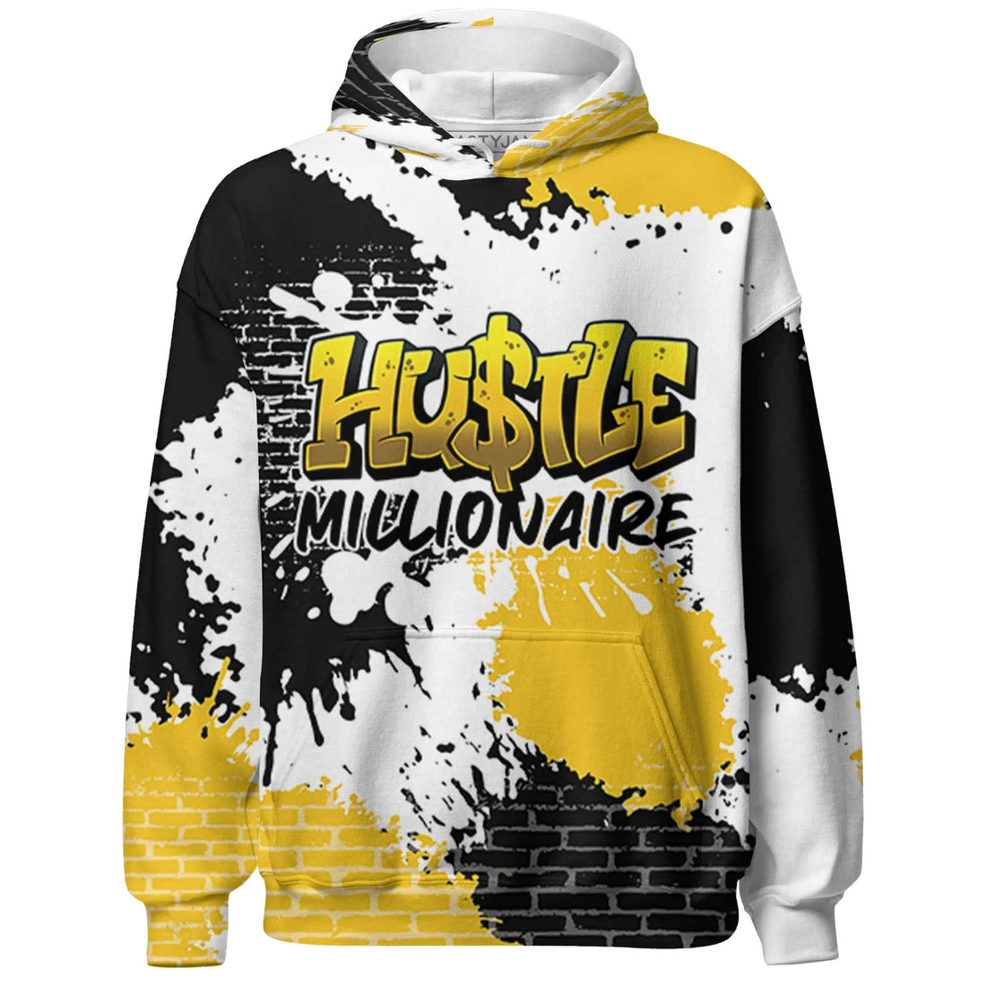 Yellow-Ochre-6s-Hoodie-Match-Hustle-Millionaire-3D