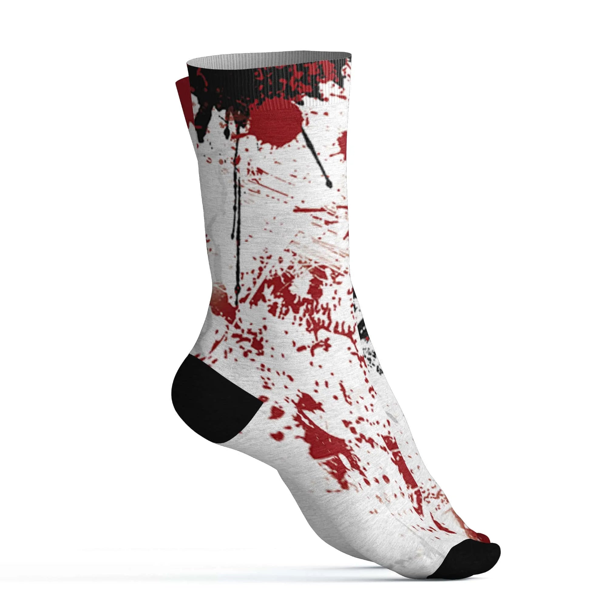 Retro-Red-Taxi-12s-Socks-Match-Hustle-Move-In-Silence-3D
