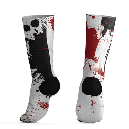 Retro-Red-Taxi-12s-Socks-Match-Hustle-Move-In-Silence-3D