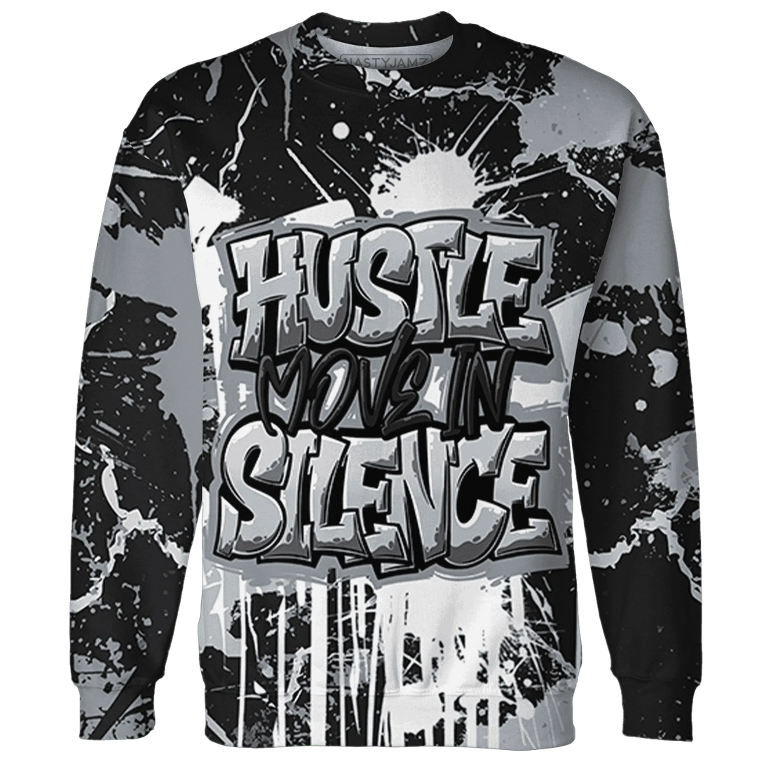 Wolf-Grey-12s-Sweatshirt-Match-Hustle-Move-In-Silence-3D