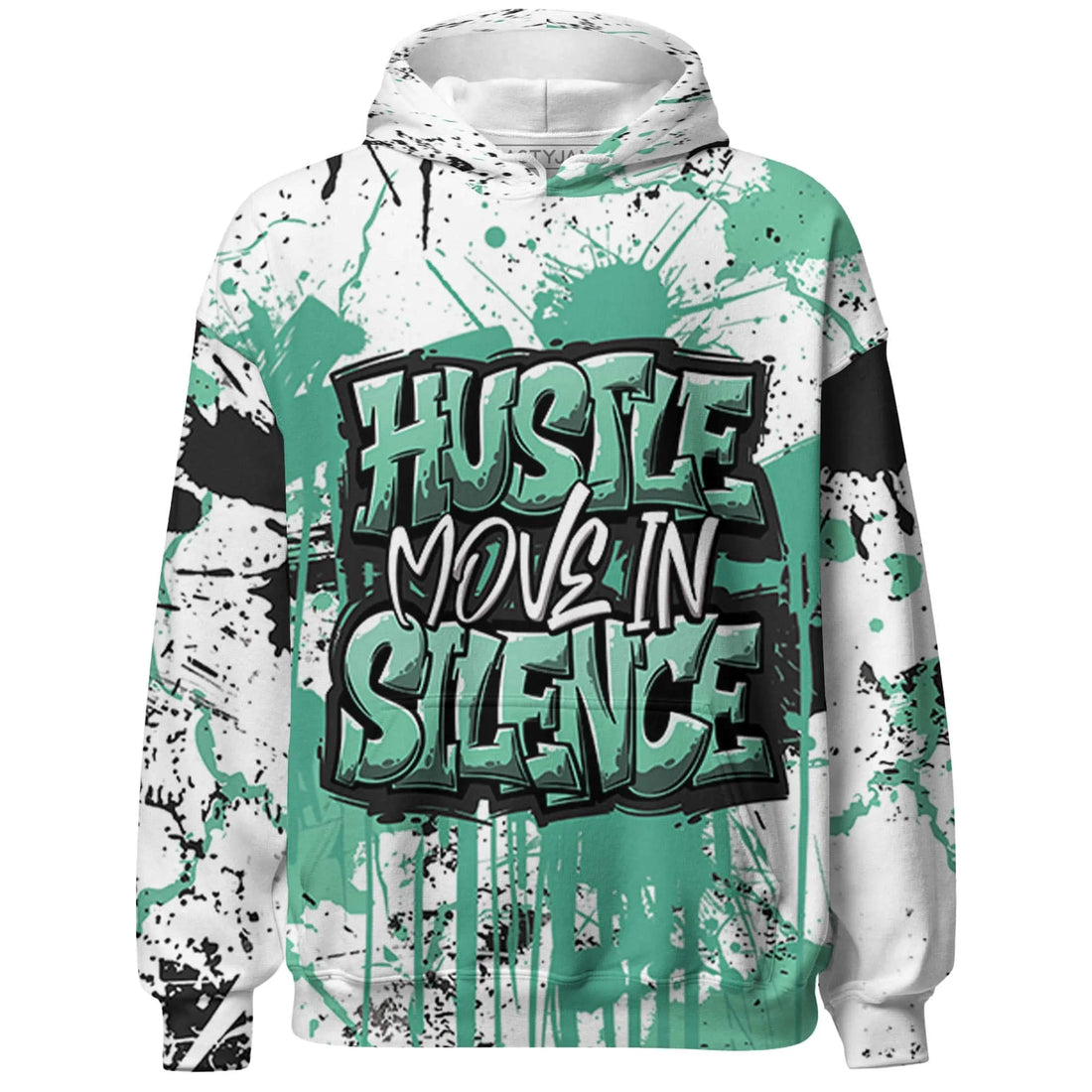 High-OG-Green-Glow-1s-Hoodie-Match-Hustle-Move-In-Silence-3D