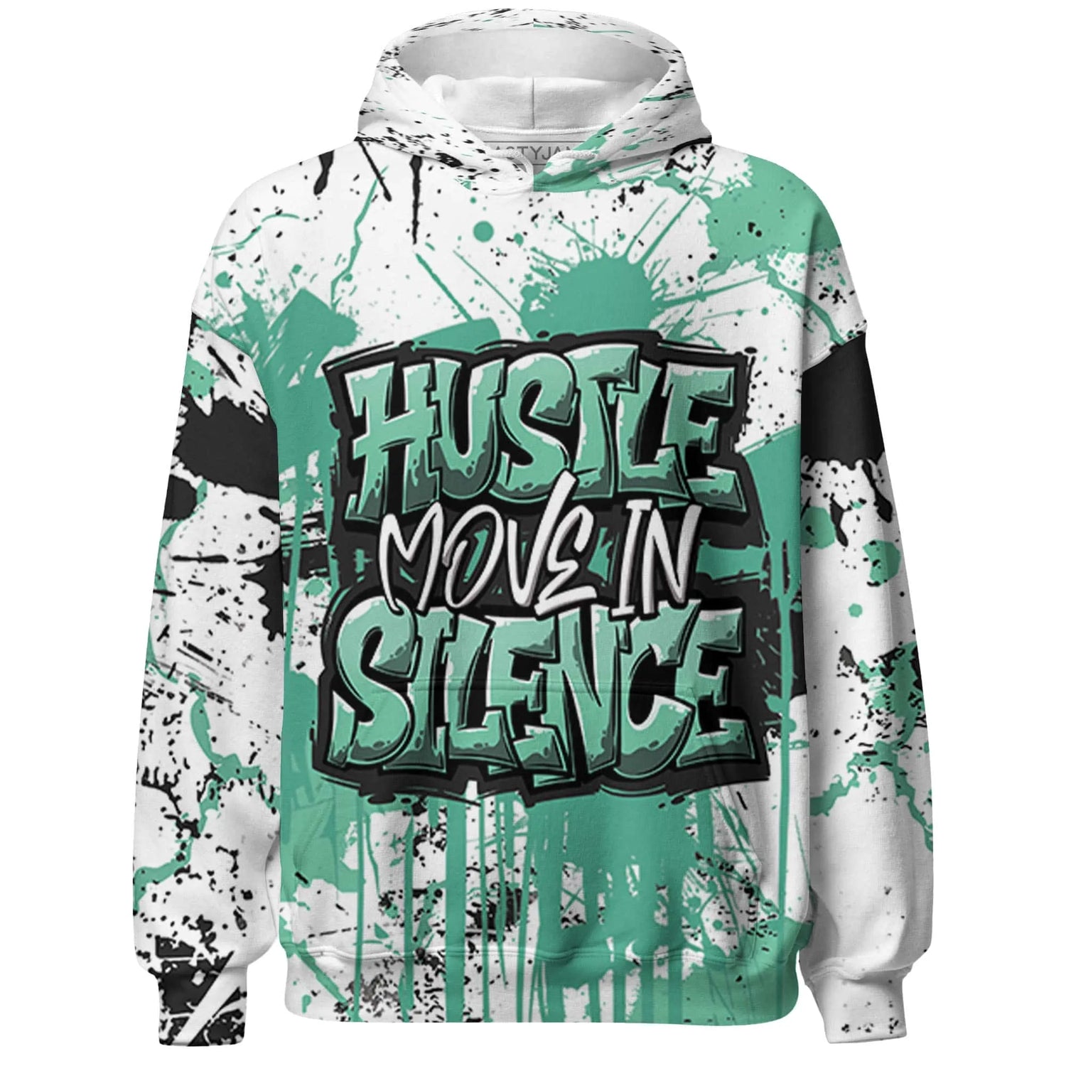High-OG-Green-Glow-1s-Hoodie-Match-Hustle-Move-In-Silence-3D