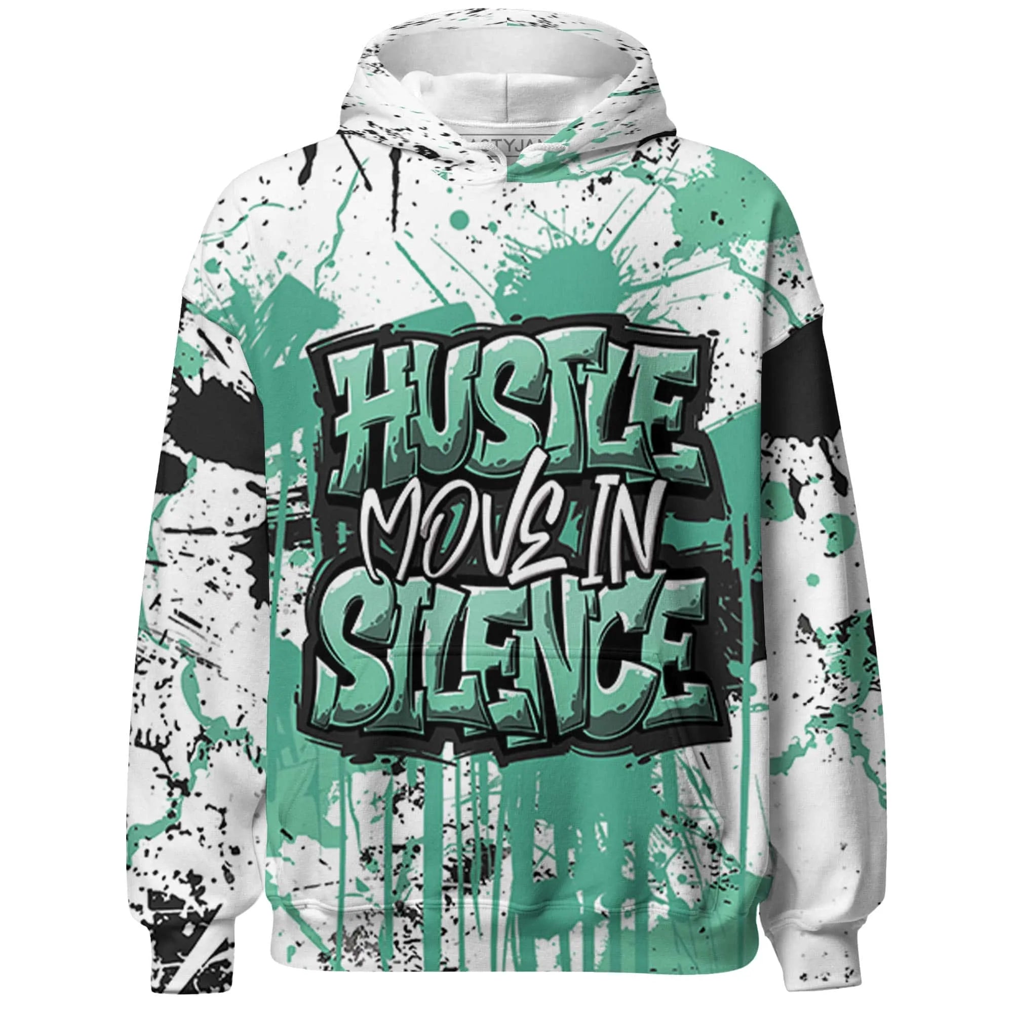 High-OG-Green-Glow-1s-Hoodie-Match-Hustle-Move-In-Silence-3D