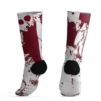 High-White-Team-Red-1s-Socks-Match-Hustle-Move-In-Silence-3D