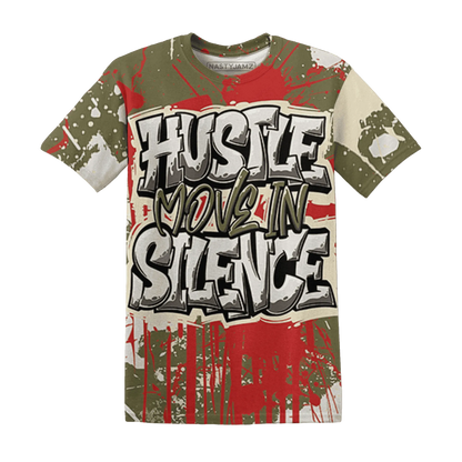 Medium-Olive-1s-T-Shirt-Match-Hustle-Move-In-Silence-3D