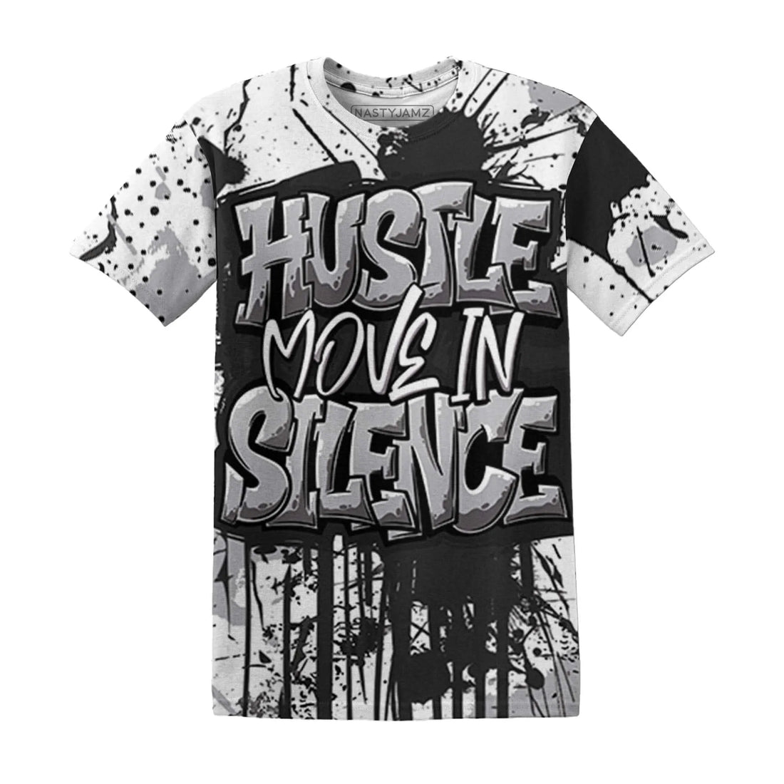 Wolf-Grey-1s-T-Shirt-Match-Hustle-Move-In-Silence-3D