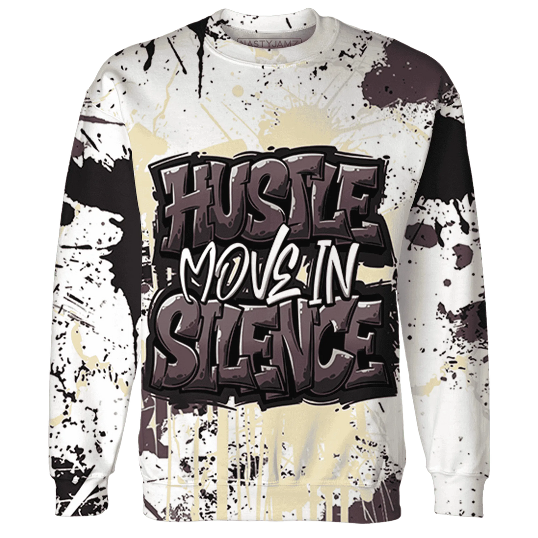Burgundy-Crush-3s-Sweatshirt-Match-Hustle-Move-In-Silence-3D