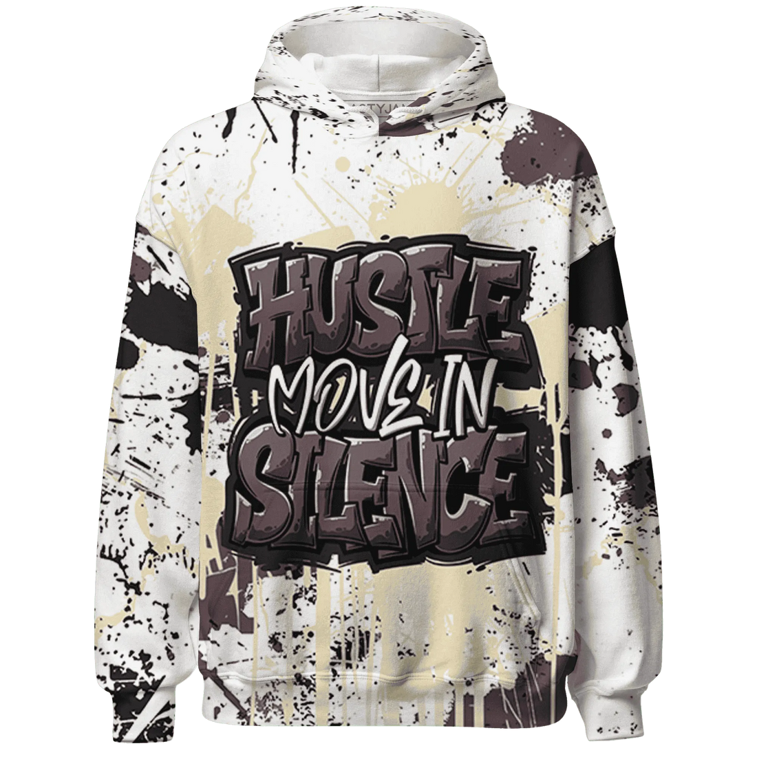 Burgundy-Crush-3s-Hoodie-Match-Hustle-Move-In-Silence-3D
