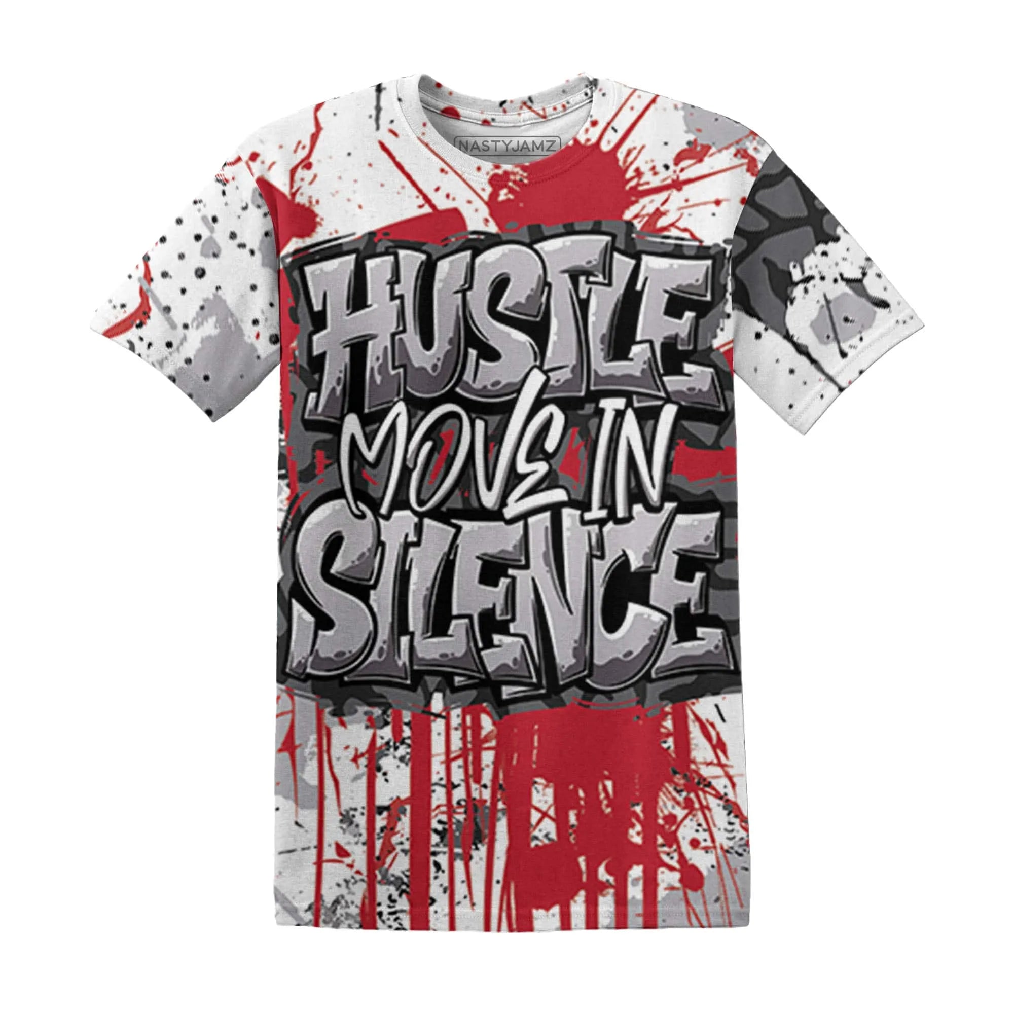 Cement-Grey-3s-T-Shirt-Match-Hustle-Move-In-Silence-3D