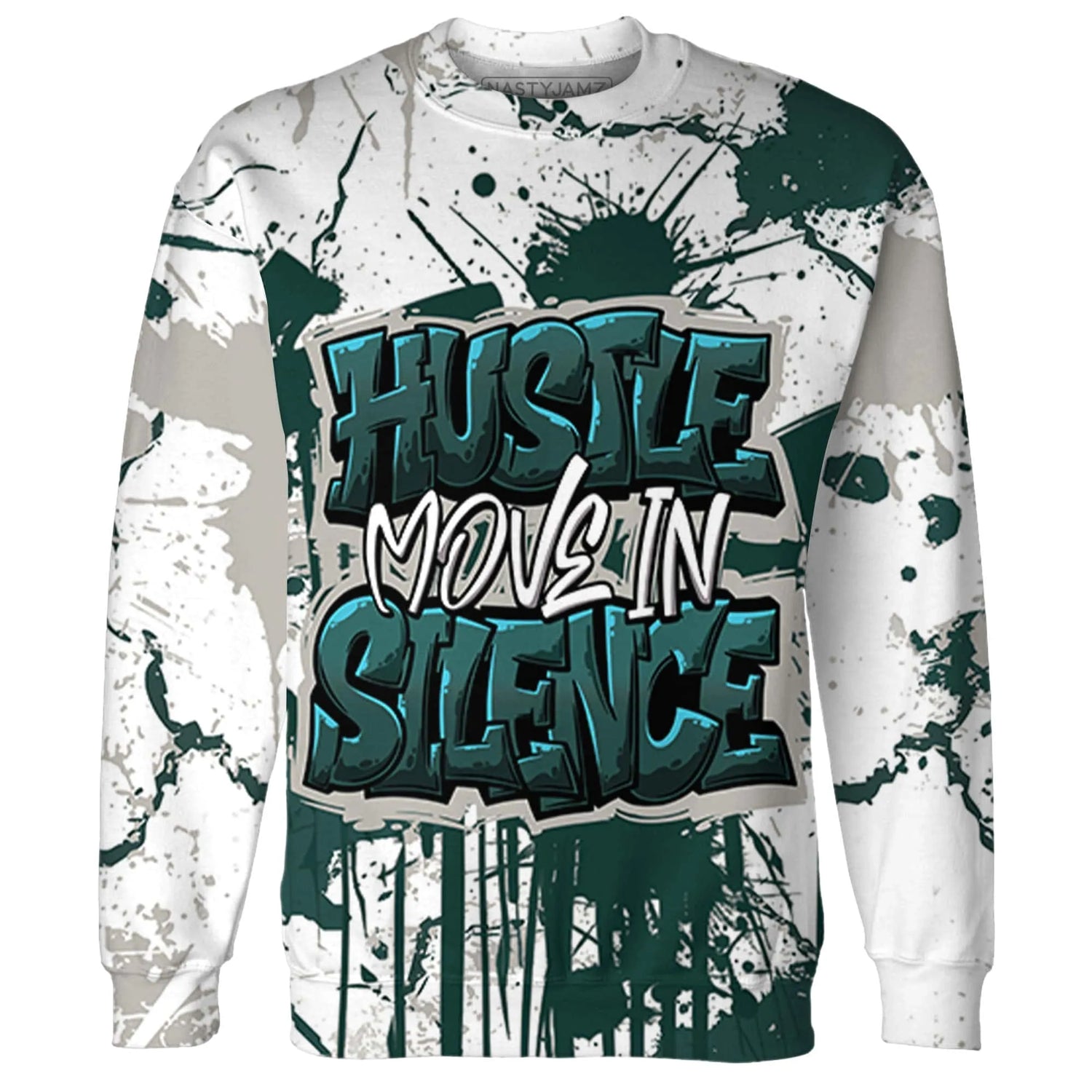 Oxidized-Green-4s-Sweatshirt-Match-Hustle-Move-In-Silence-3D