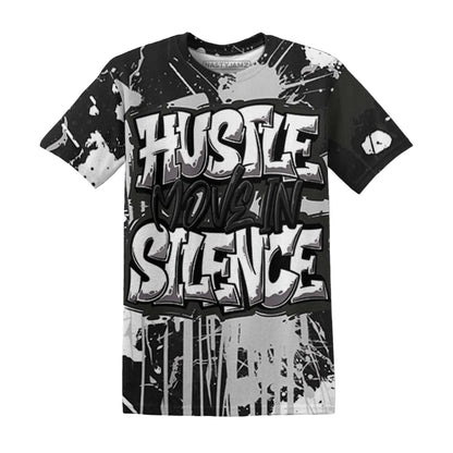 White-Thunder-4s-T-Shirt-Match-Hustle-Move-In-Silence-3D