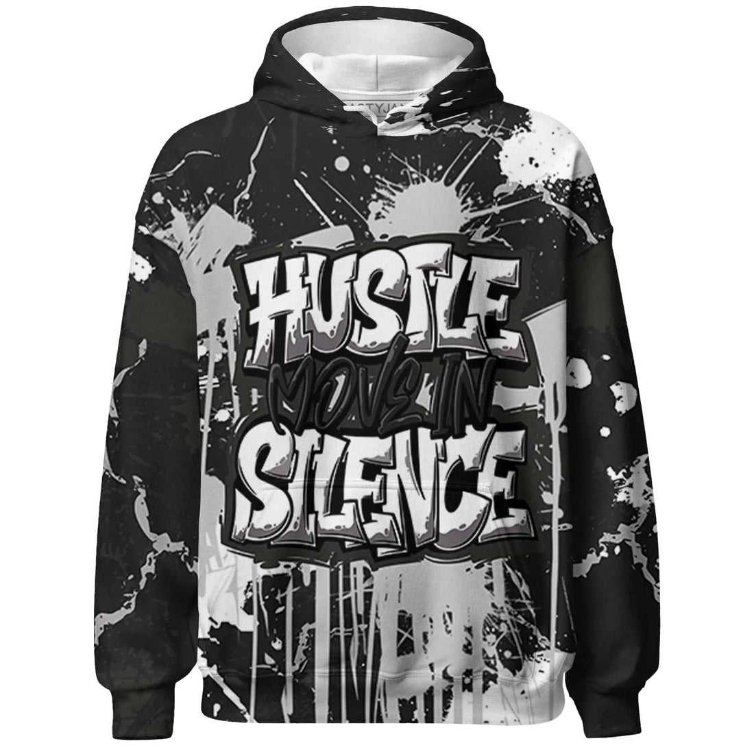 White-Thunder-4s-Hoodie-Match-Hustle-Move-In-Silence-3D