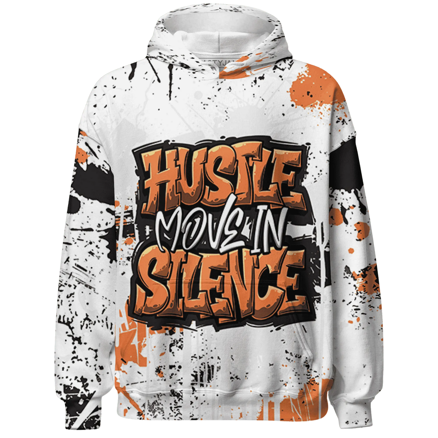 AM-TW-White-Orange-Hoodie-Match-Hustle-Move-In-Silence-3D