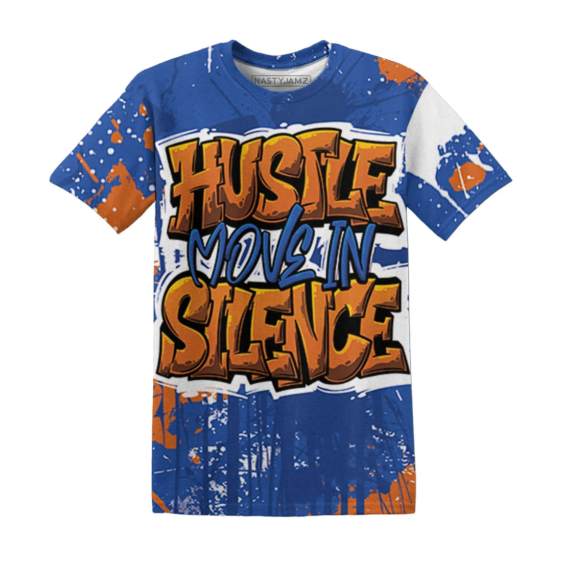 Dunk-Low-Knicks-T-Shirt-Match-Hustle-Move-In-Silence-3D