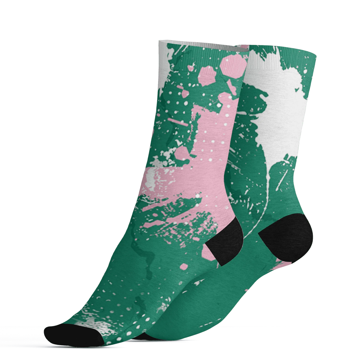 Dunk-Pink-Malachite-Medium-Soft-Low-Sail-Socks-Match-Hustle-Move-In-Silence-3D
