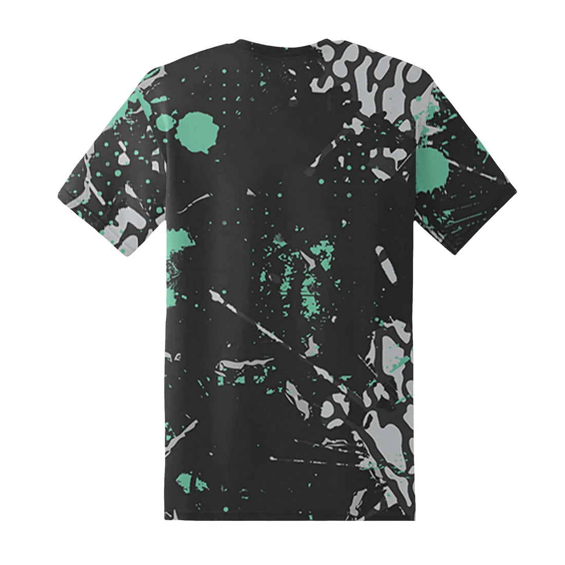 Green-Glow-3s-T-Shirt-Match-Hustle-Move-In-Silence-3D