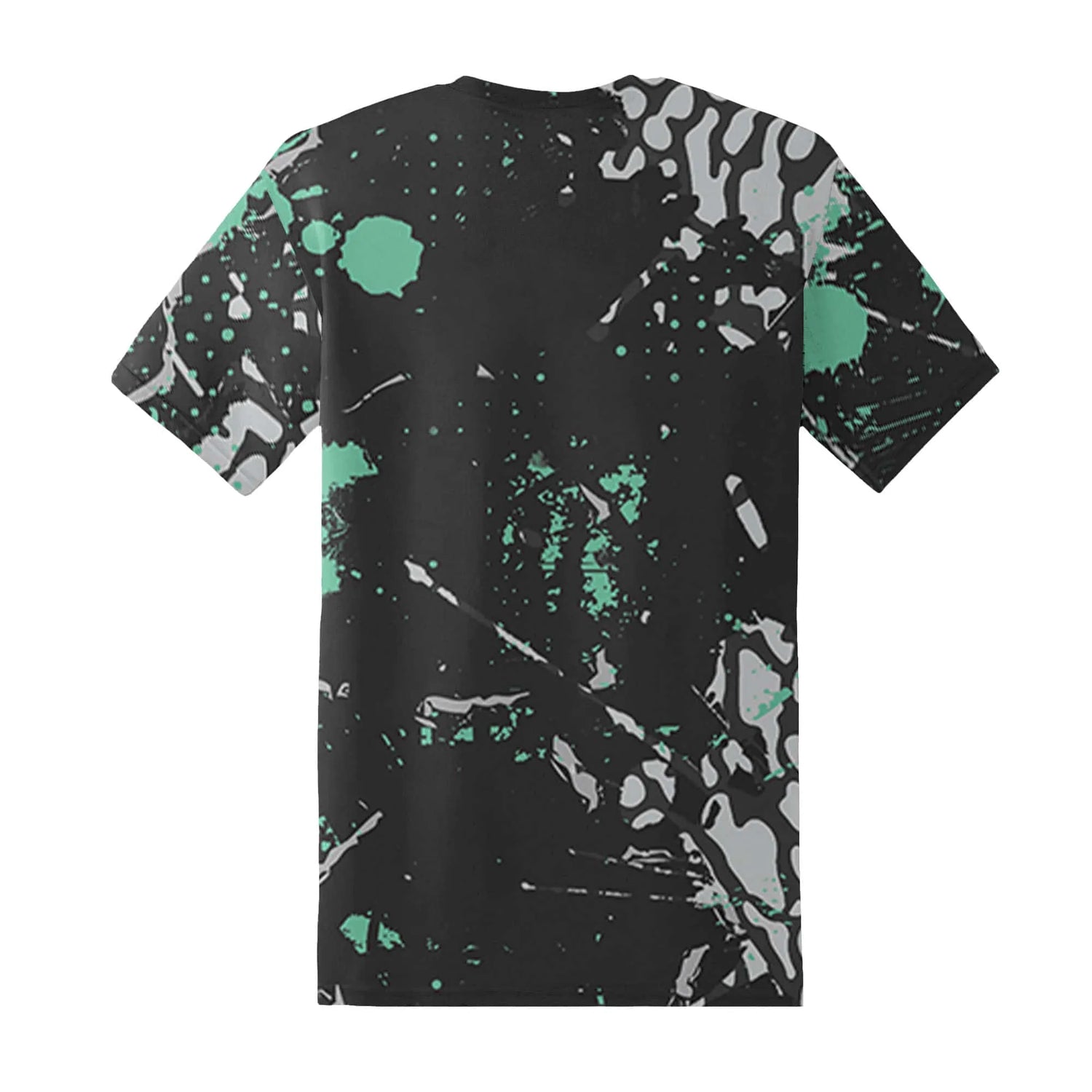 Green-Glow-3s-T-Shirt-Match-Hustle-Move-In-Silence-3D