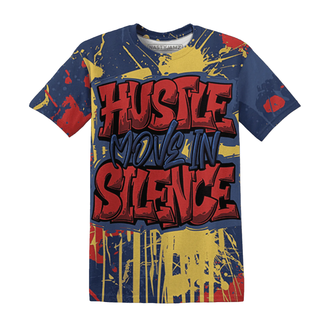 VaporMax-Air-Plus-Midnight-Navy-Gold-Black-T-Shirt-Match-Hustle-Move-In-Silence-3D