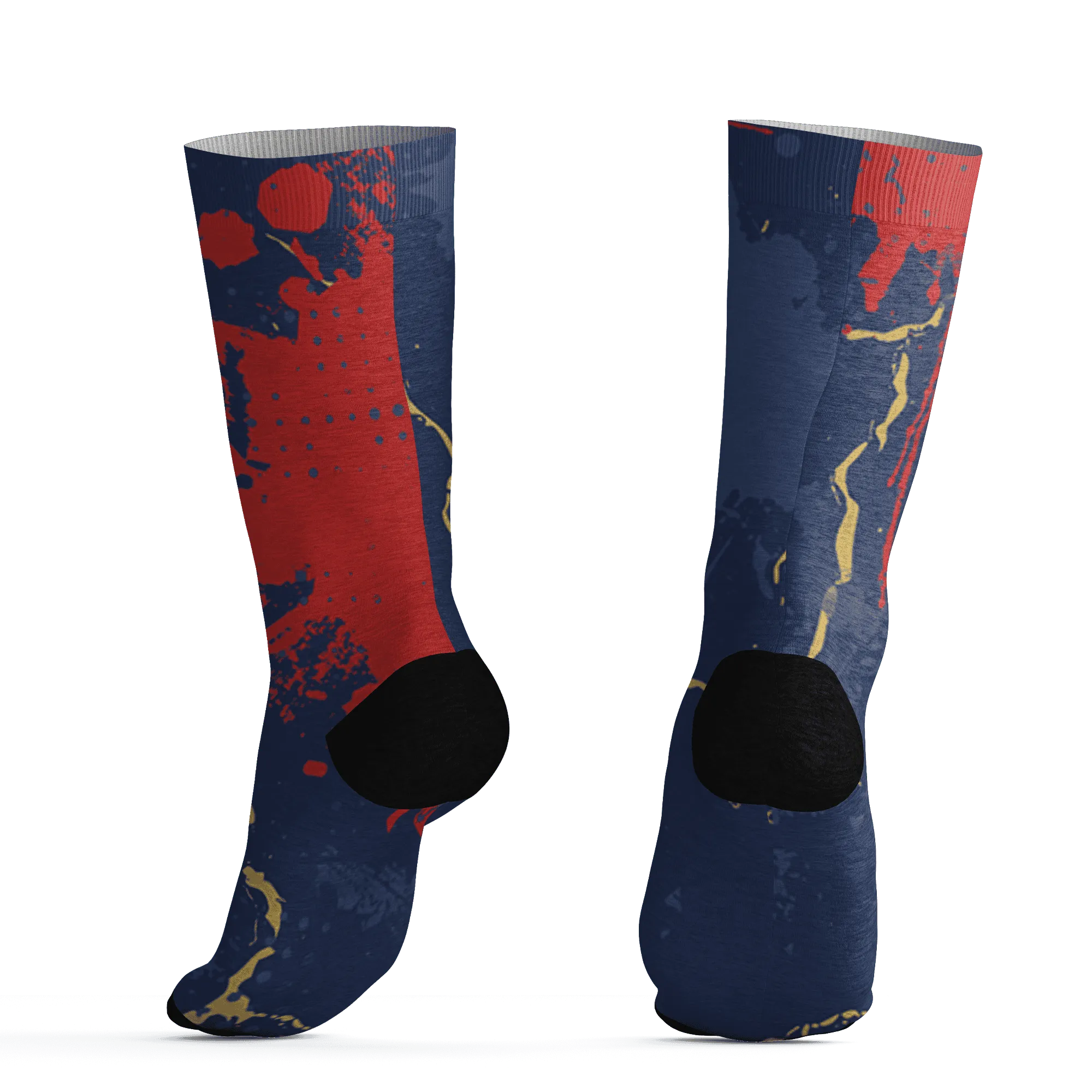 VaporMax-Air-Plus-Midnight-Navy-Gold-Black-Socks-Match-Hustle-Move-In-Silence-3D