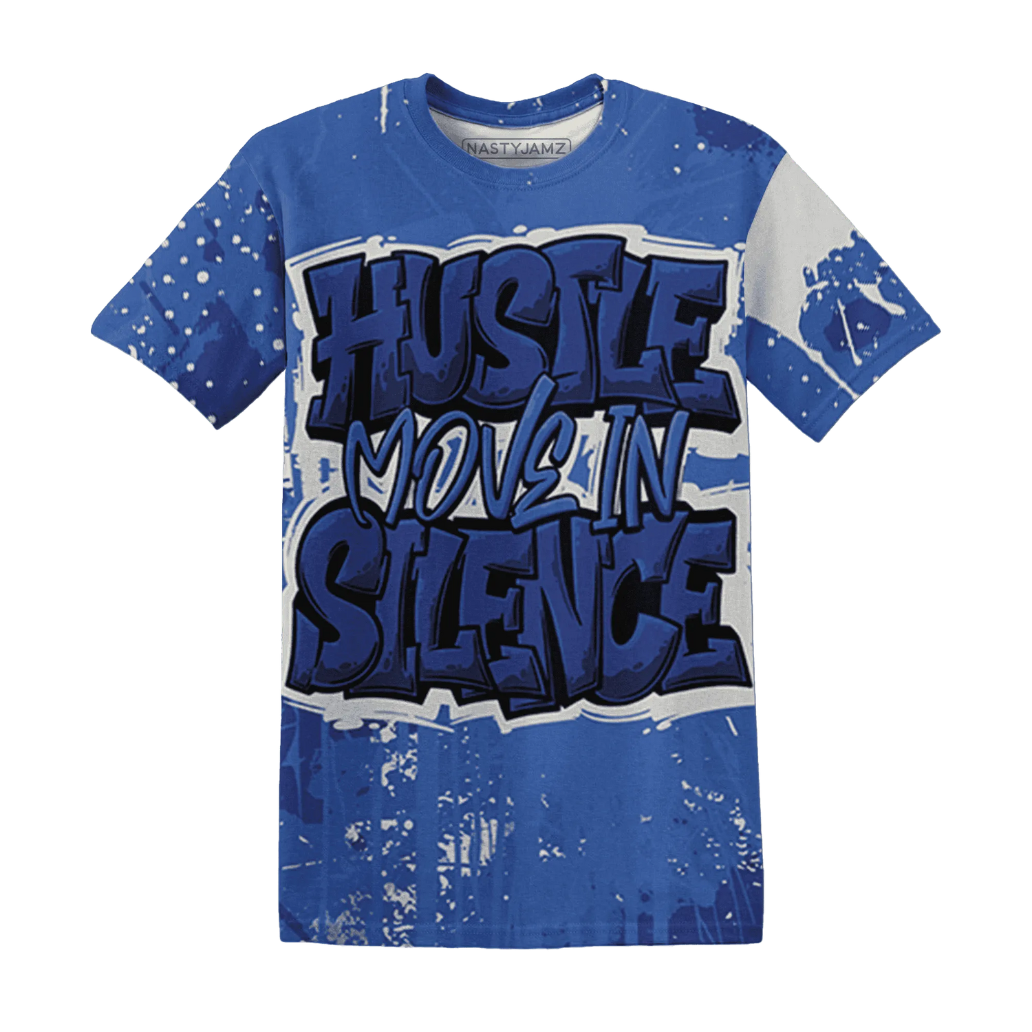 VaporMax-Game-Royal-Blue-T-Shirt-Match-Hustle-Move-In-Silence-3D