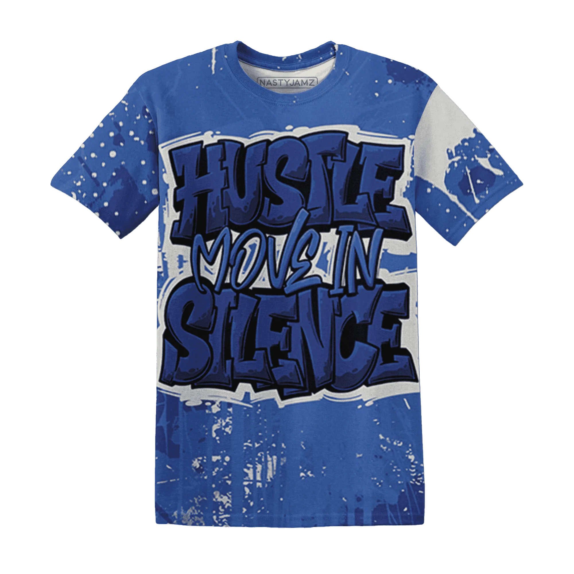 VaporMax-Game-Royal-Blue-T-Shirt-Match-Hustle-Move-In-Silence-3D