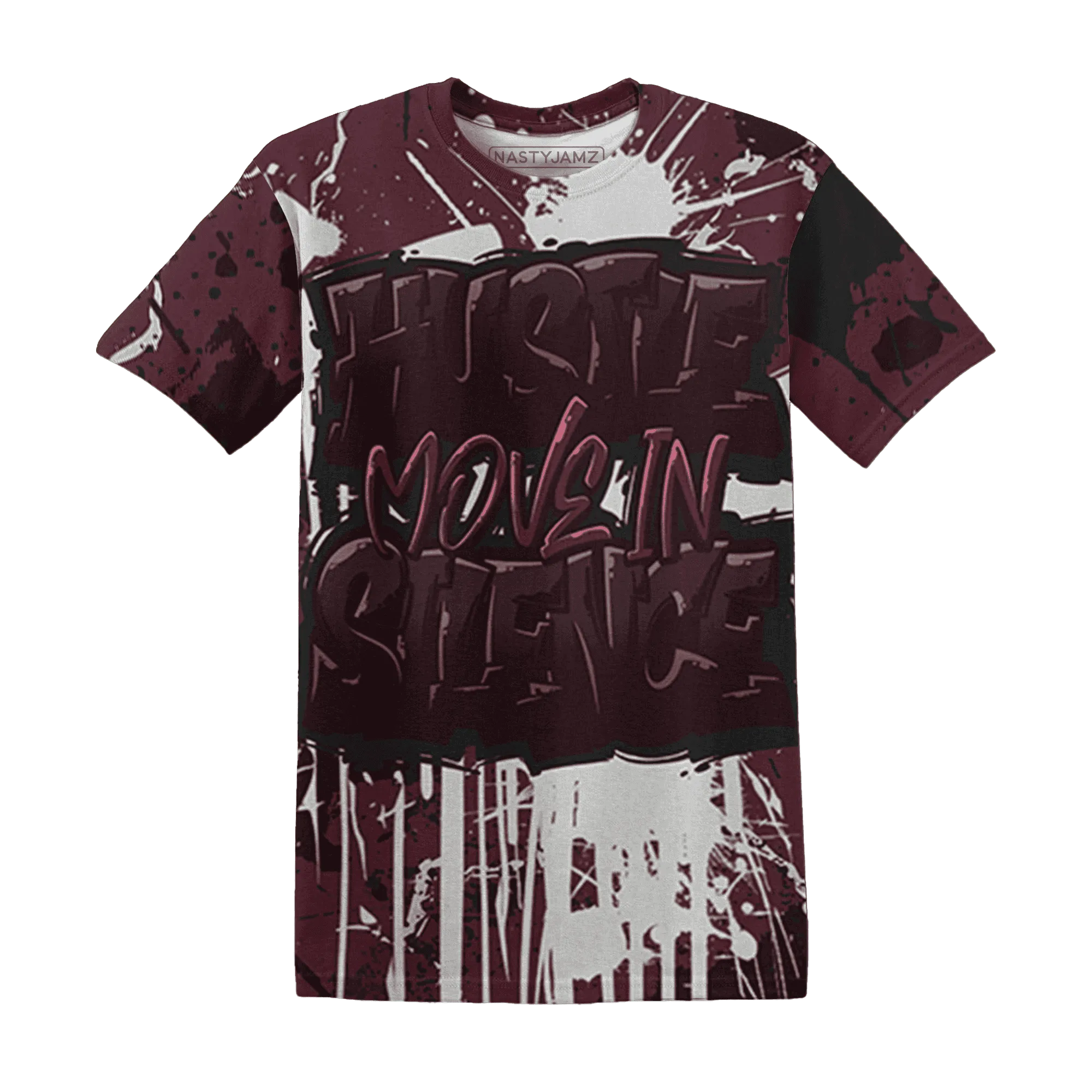 VaporMax-Night-Maron-Burgundy-T-Shirt-Match-Hustle-Move-In-Silence-3D