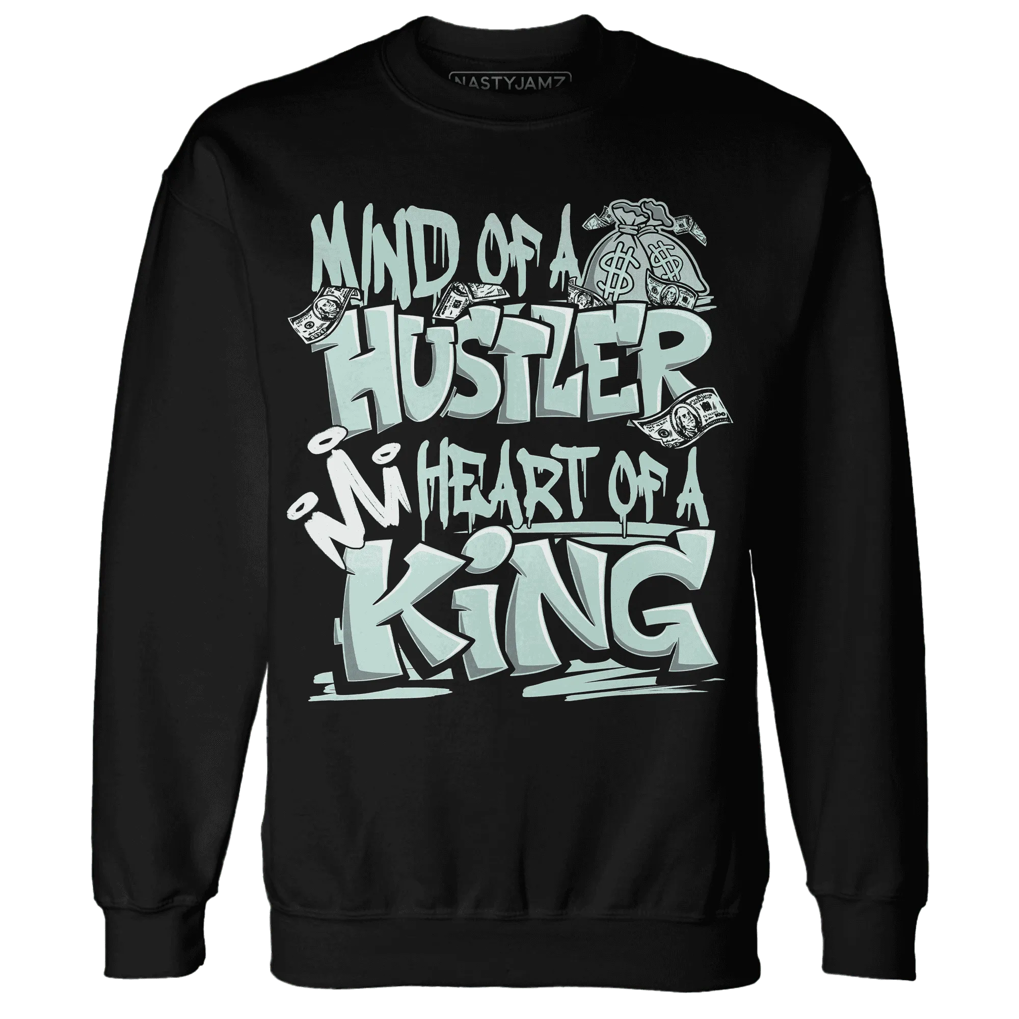 NastyJamz-AF-1-Low-Jade-Ice-White-Sweatshirt-Match-Hustler-Heart-King