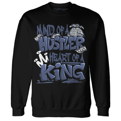 Low-Diffused-Blue-11s-Sweatshirt-Match-Hustler-Heart-King