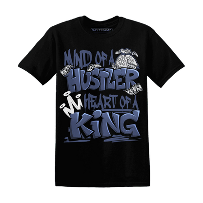 Low-Diffused-Blue-11s-T-Shirt-Match-Hustler-Heart-King