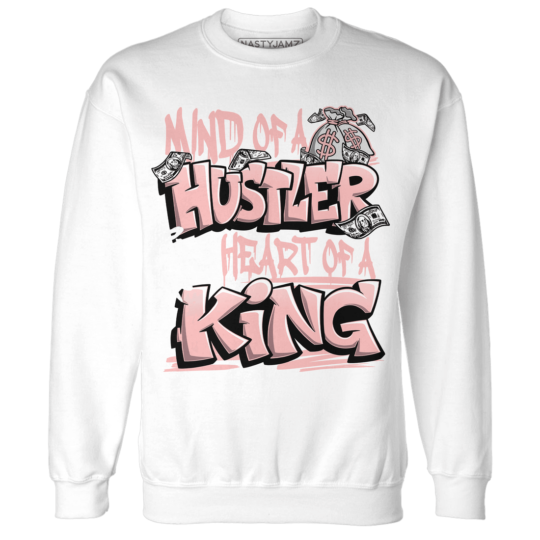 Low Legend Pink 11s Sweatshirt Match Hustler Heart King - NastyJamz