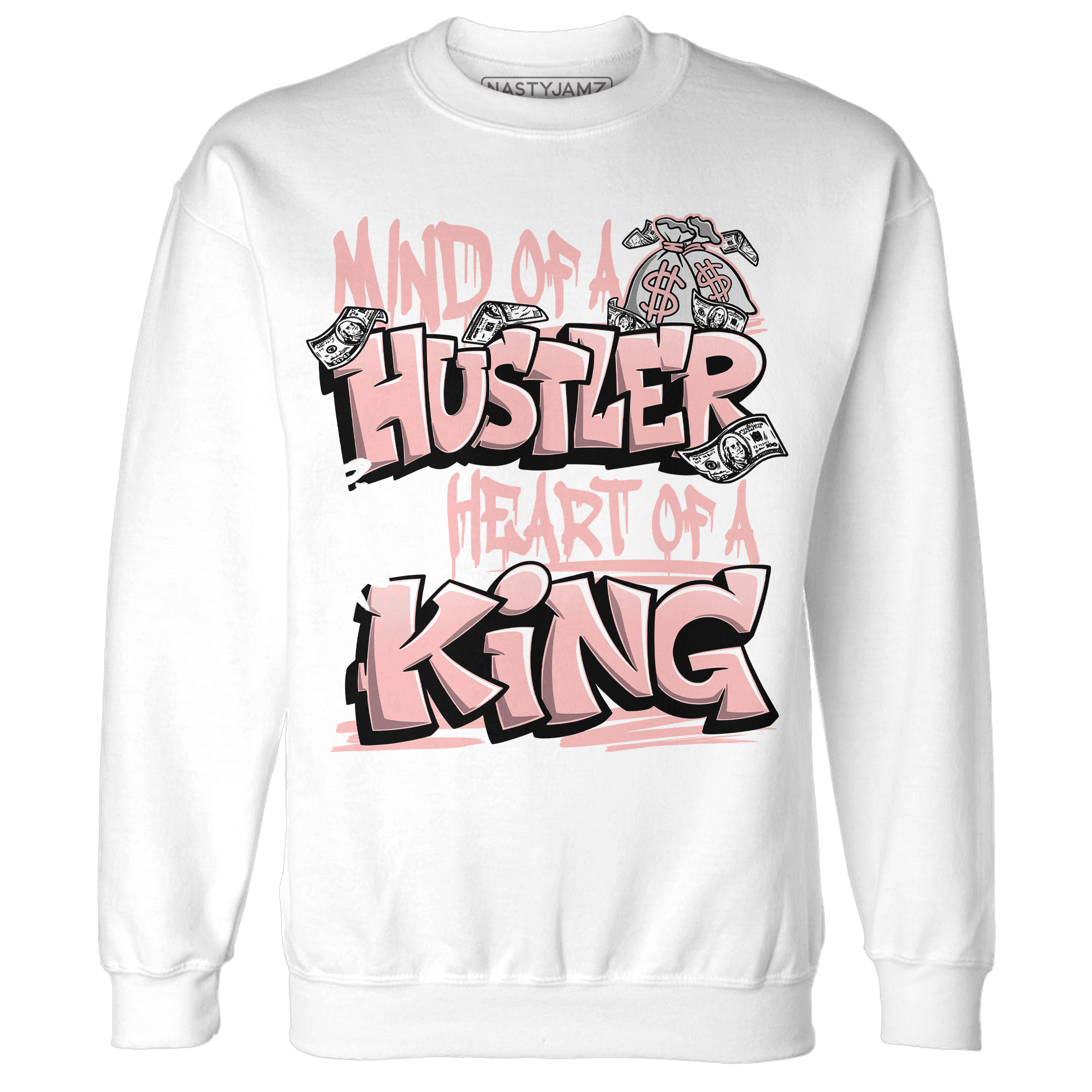 Low Legend Pink 11s Sweatshirt Match Hustler Heart King - NastyJamz