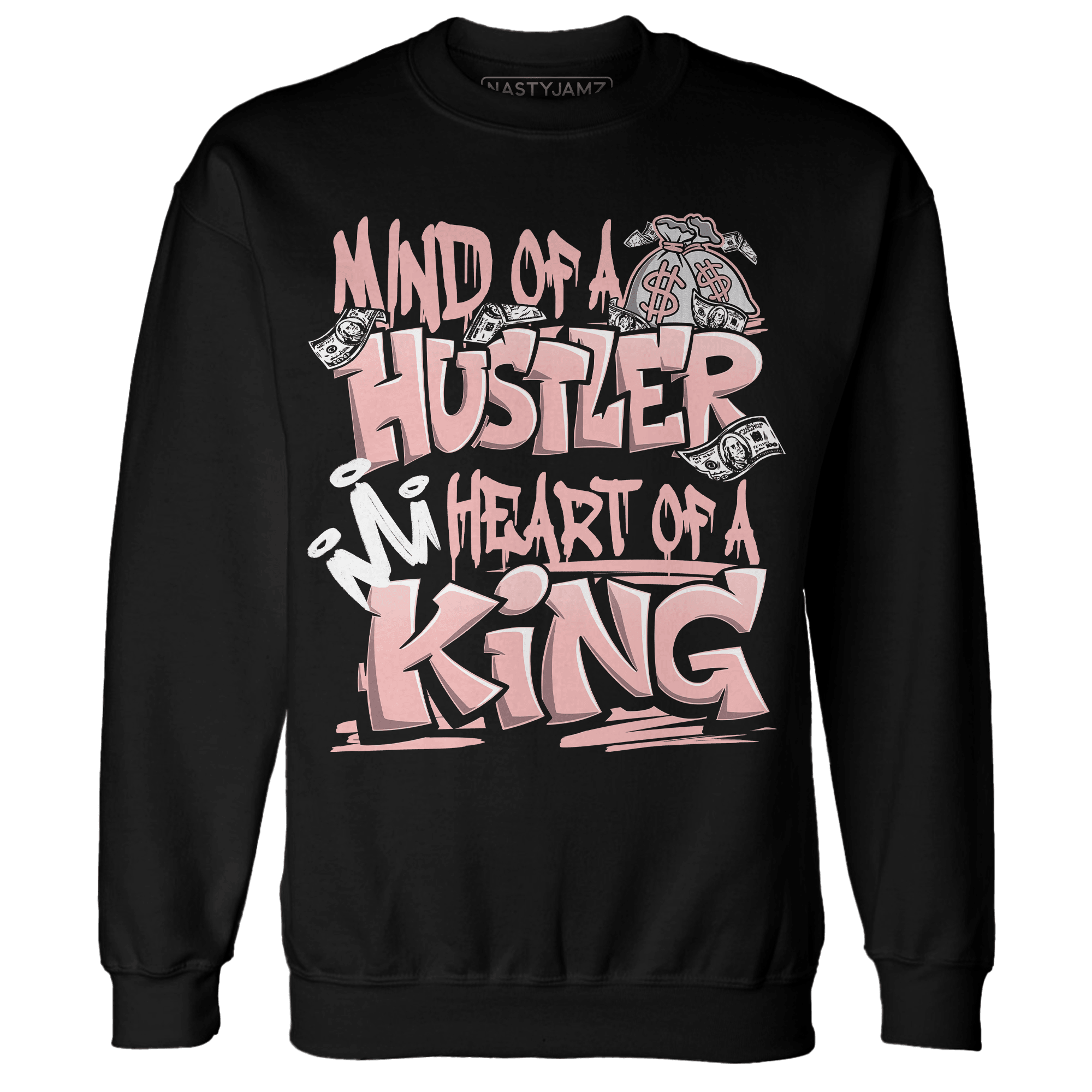 Low Legend Pink 11s Sweatshirt Match Hustler Heart King - NastyJamz