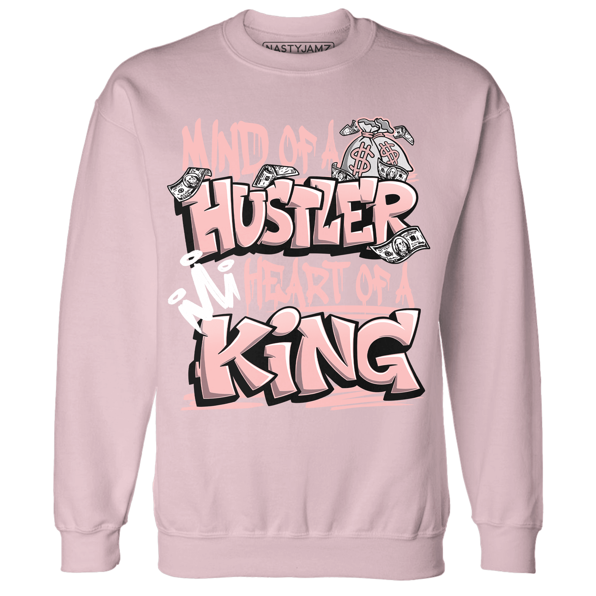 Low Legend Pink 11s Sweatshirt Match Hustler Heart King - NastyJamz