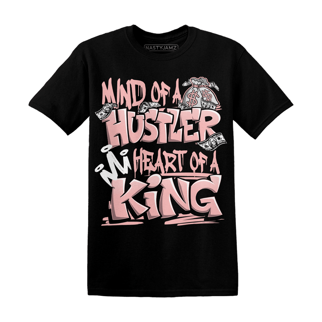 Low Legend Pink 11s T Shirt Match Hustler Heart King - NastyJamz