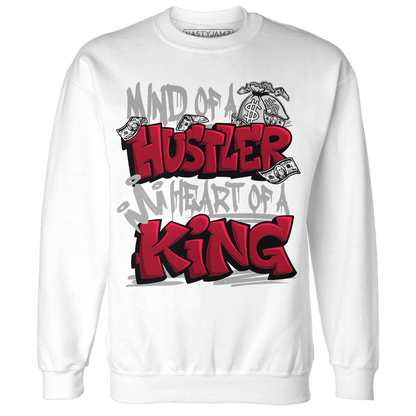 Retro Red Taxi 12s Sweatshirt Match Hustler Heart King - NastyJamz