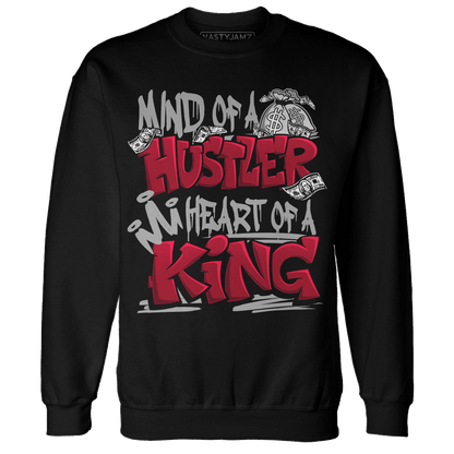 Retro Red Taxi 12s Sweatshirt Match Hustler Heart King - NastyJamz