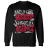 Retro Red Taxi 12s Sweatshirt Match Hustler Heart King - NastyJamz