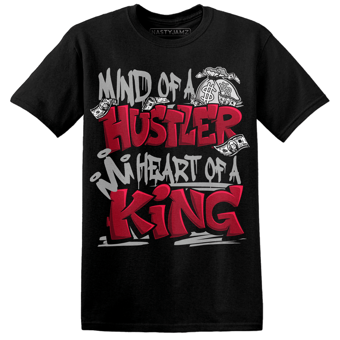 Retro Red Taxi 12s T Shirt Match Hustler Heart King - NastyJamz