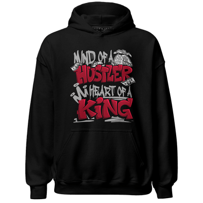 Retro Red Taxi 12s Hoodie Match Hustler Heart King - NastyJamz