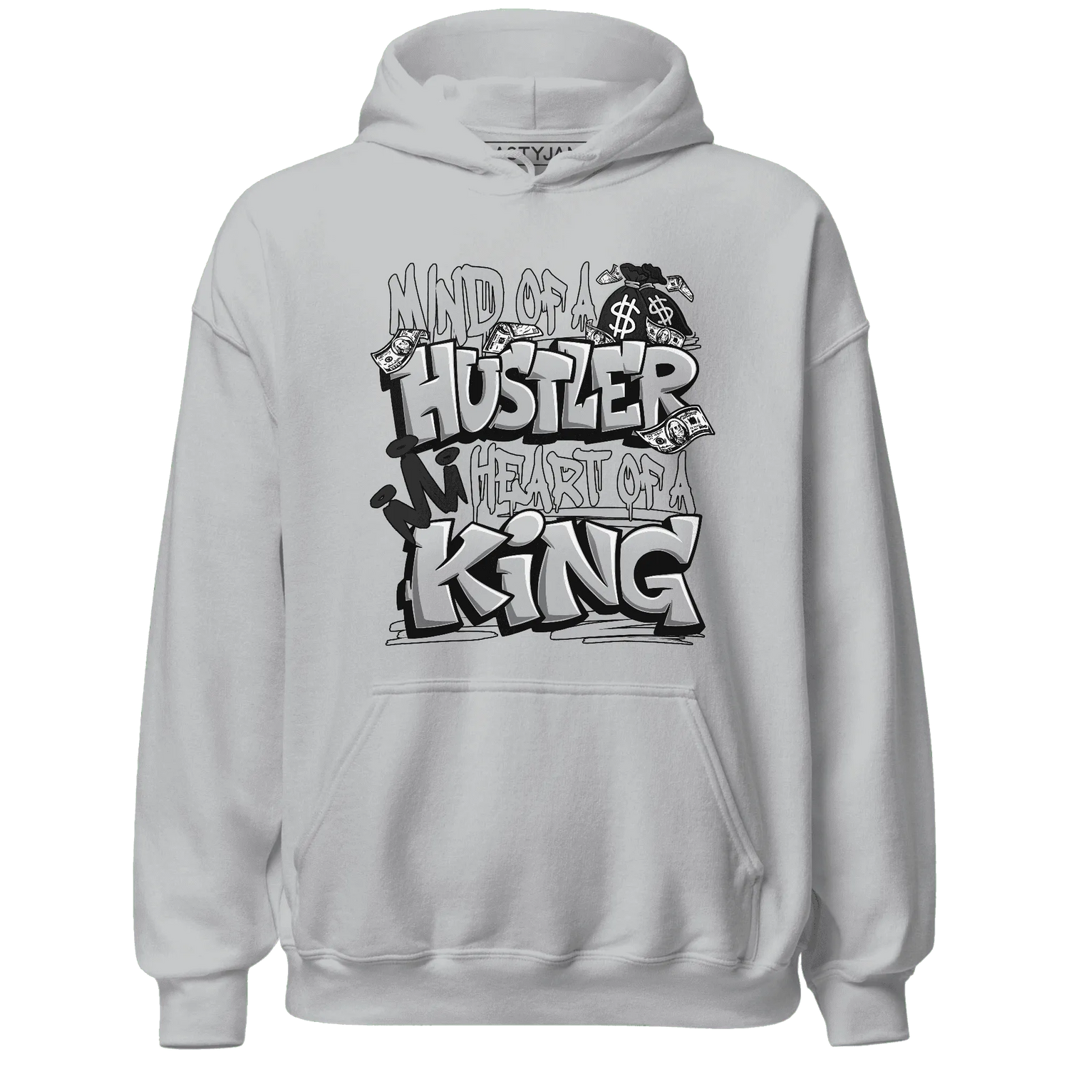 NastyJamz-Wolf-Grey-12s-Hoodie-Match-Hustler-Heart-King