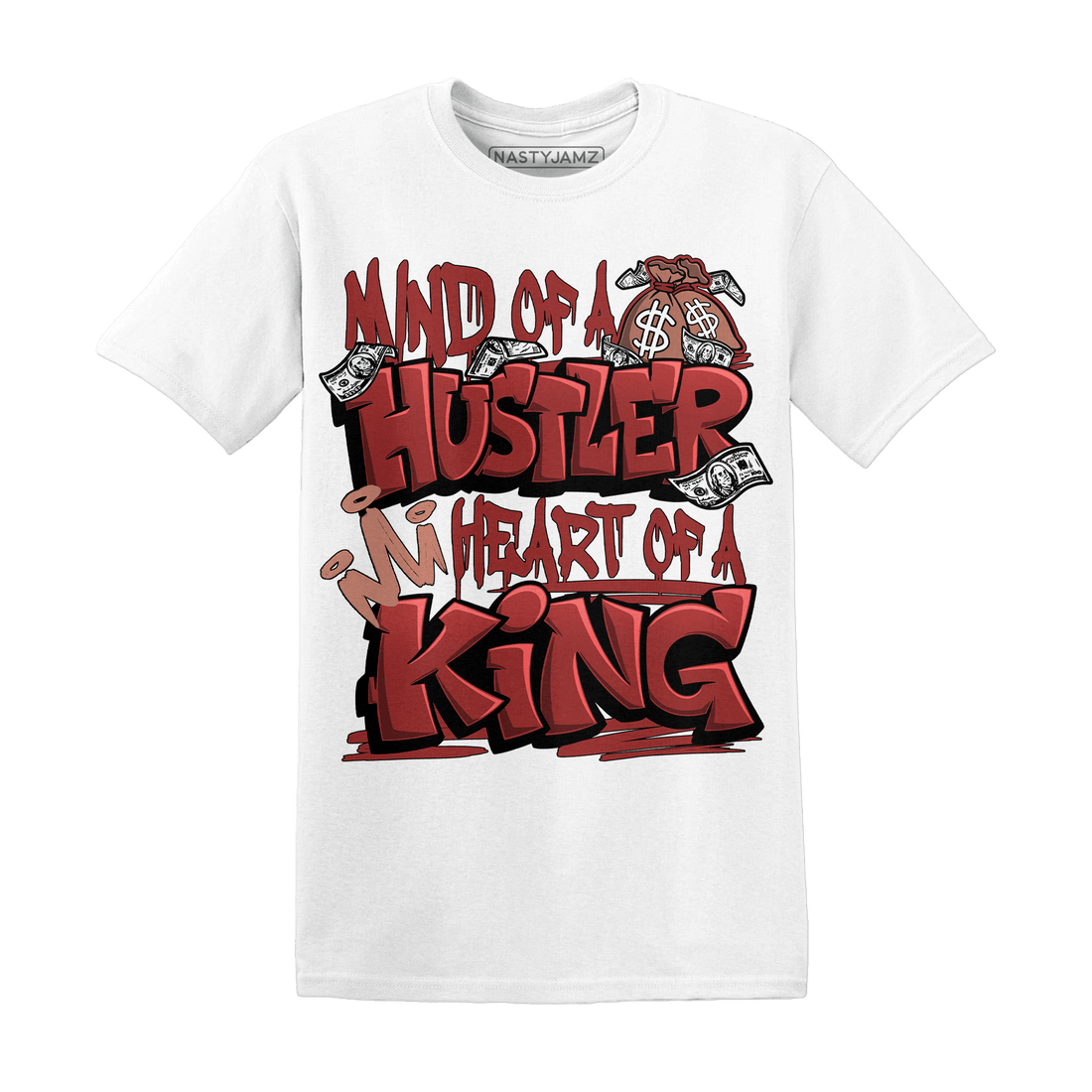 Dune Red 13s T Shirt Match Hustler Heart King - NastyJamz