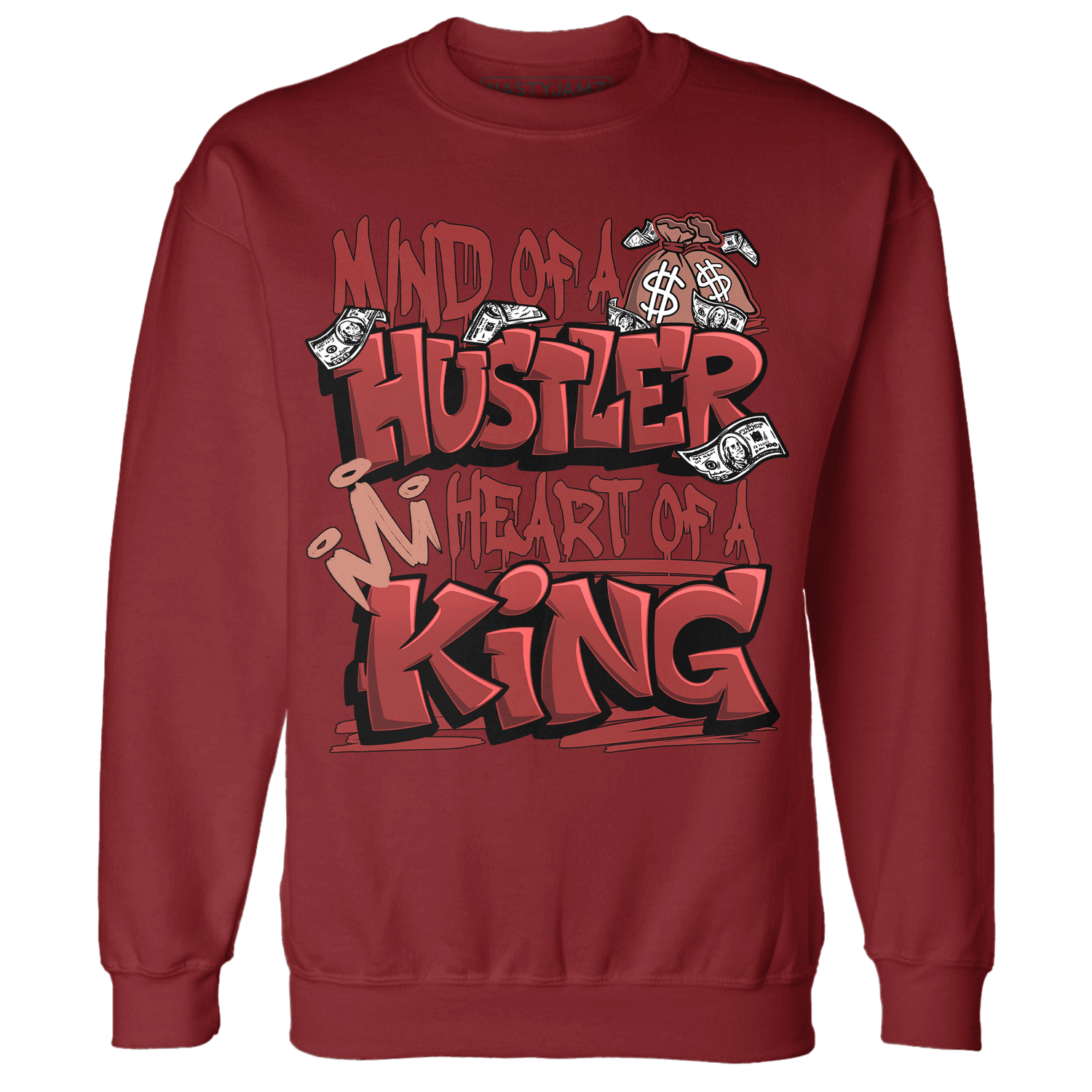 Dune Red 13s Sweatshirt Match Hustler Heart King - NastyJamz