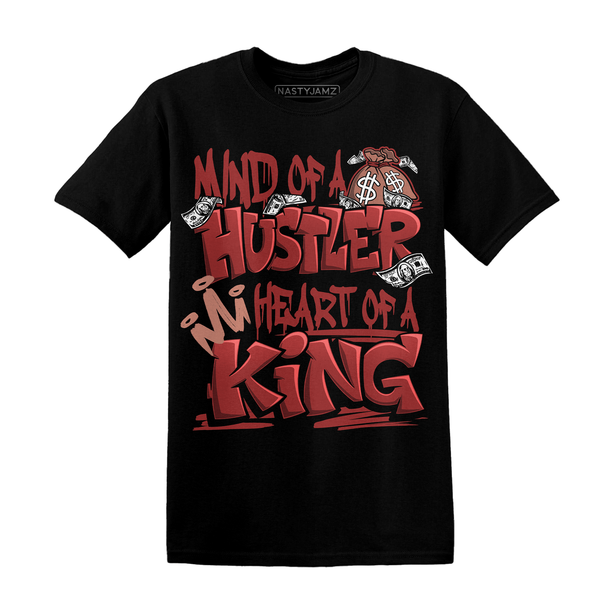 Dune Red 13s T Shirt Match Hustler Heart King - NastyJamz