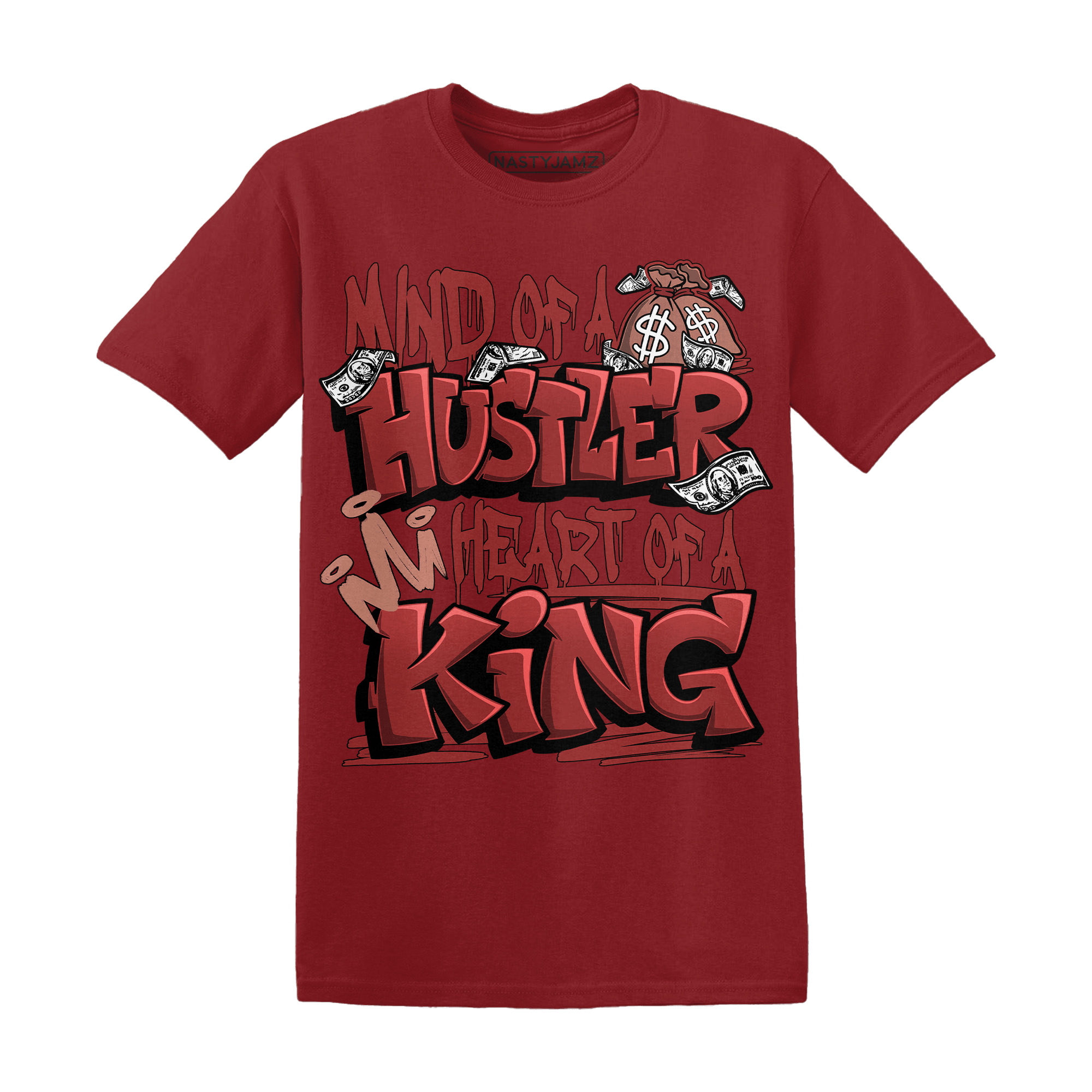 Dune Red 13s T Shirt Match Hustler Heart King - NastyJamz