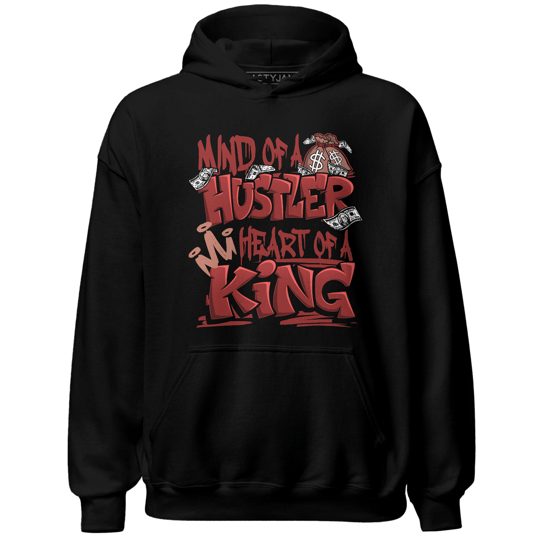 Dune Red 13s Hoodie Match Hustler Heart King - NastyJamz