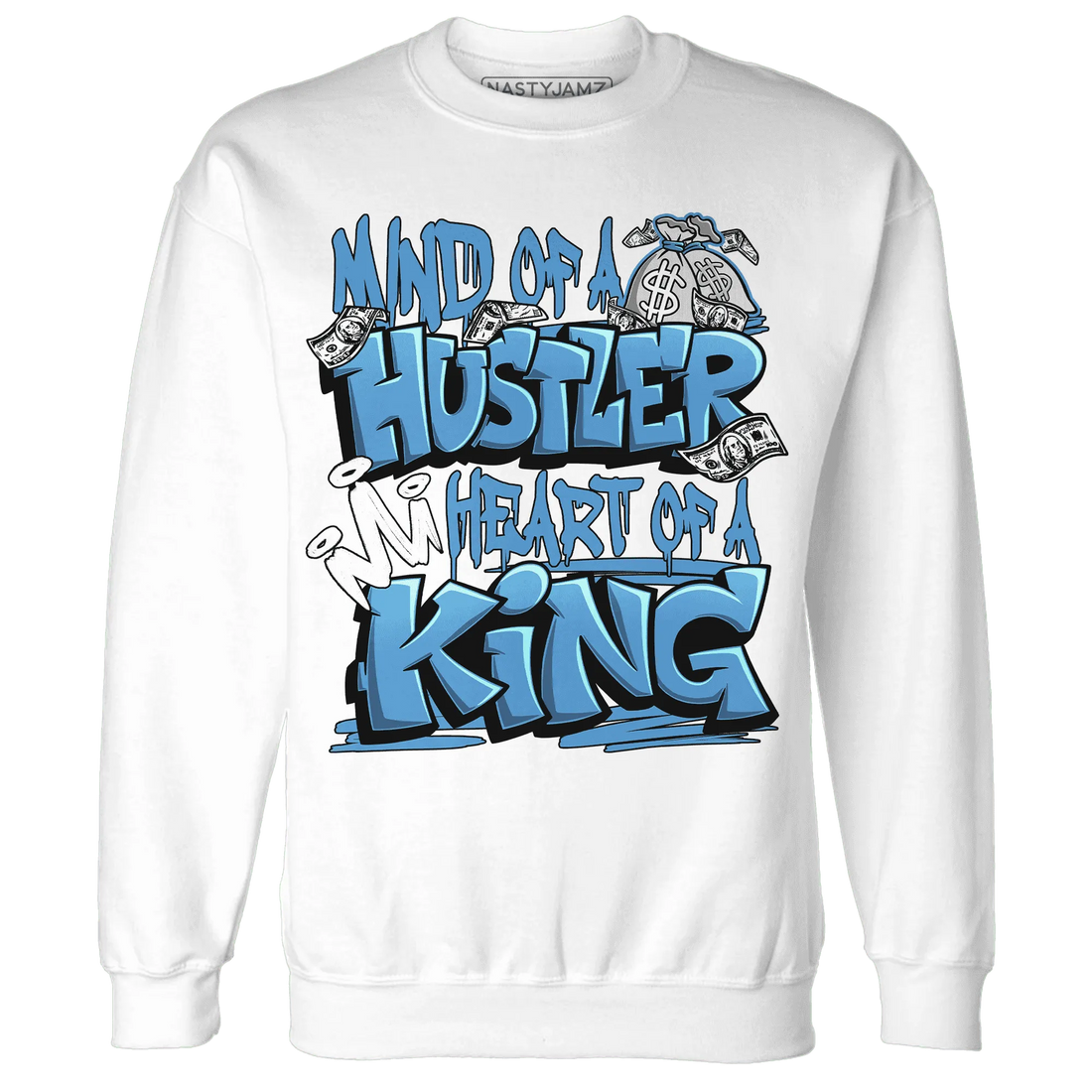 NastyJamz-Carolina-Blue-Univercitii-17s-Sweatshirt-Match-Hustler-Heart-King