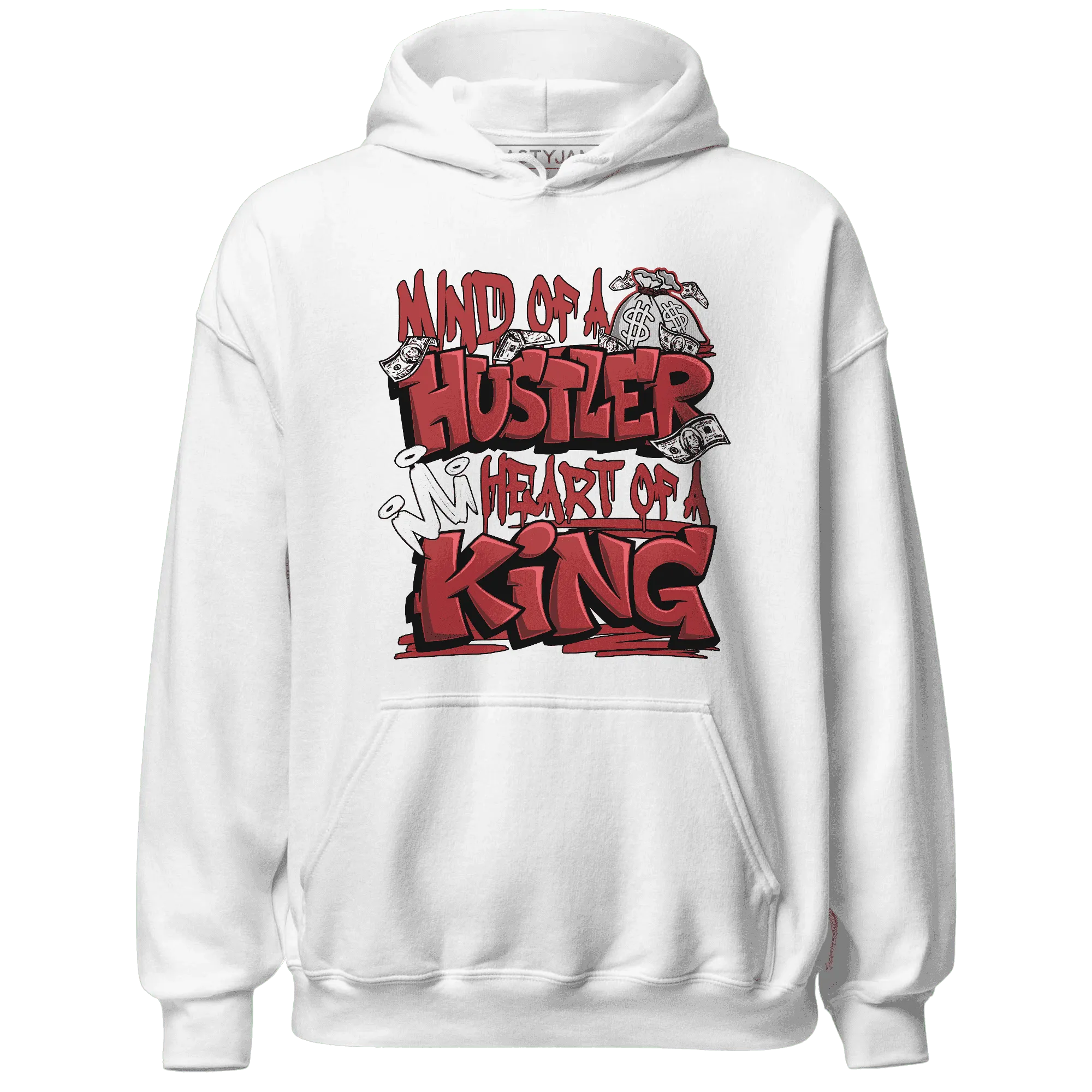 Black-Toe-Reimagined-Red-White-1s-NastyJamz-Hoodie-Match-Hustler-Heart-King