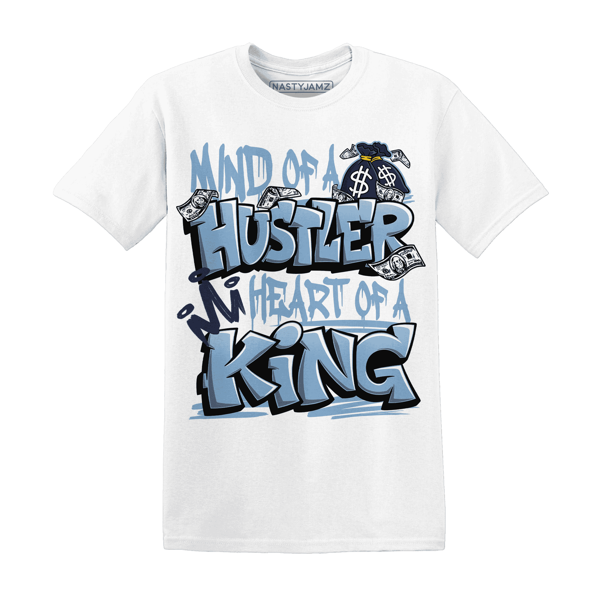 First In Flight 1s T Shirt Match Hustler Heart King - NastyJamz